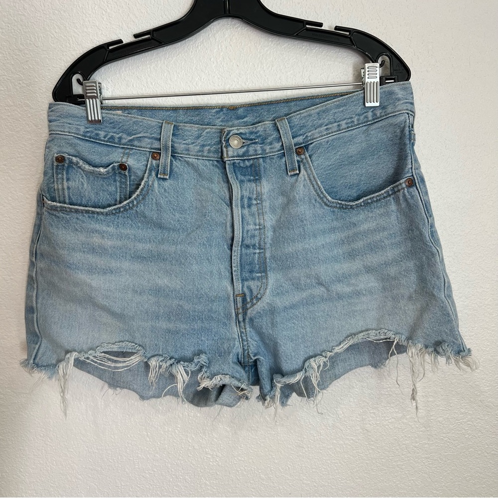 Levi’s 501 Cutoff Denim Shorts High Rise Women’s Size 32